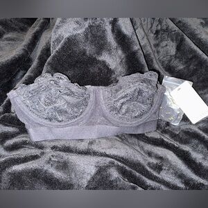 Lively Charcoal Lace Bra